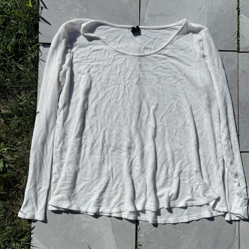 Agnes and Dora Large Ribbed Long Sleeve topp